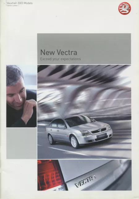 BROCHURE VOITURE : VAUXHALL VECTRA - 2003 (COMPREND SRi/GSi)