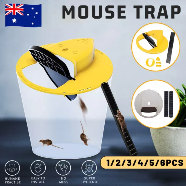 Mouse Rat Trap Flip & Slide Mouse Trap Bucket Catcher Mousetrap