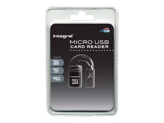 Integral Micro SD Card Reader USB MicroSD MicroSDHC