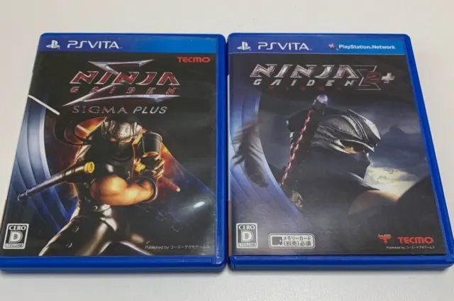 Ninja Gaiden Sigma Plus & 2 Σ2 Plus set Sony PS Vita PSV Japanese ver Tested