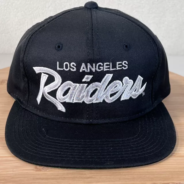 Vintage Los Angeles Raiders Double Script Snapback Hat Cap Sports Specialties