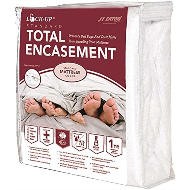 Jt Eaton 83KGENC Jt Eaton Bed Bug Lock-Up Total Encasement Mattress Cover, King