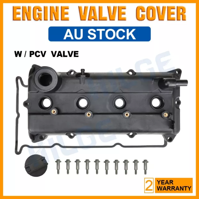 Engine Valve Cover w/Gasket +PCV for Nissan X-Trail T30 QR25DE 2.5L Rocker Cover