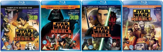 STAR WARS REBELS Saisons 1-4 [Ensemble Blu-ray] Série Complète Disney Mandalorian