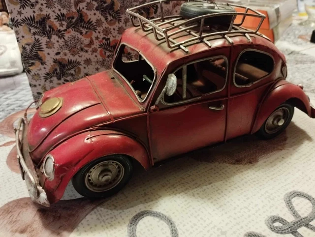 VW COX COCCINELLE Beetle décoratif en Metal Style Plage Surf Année 60