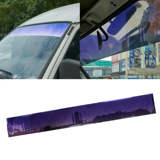 Sun Visor Strip Tint Film Car Front Windshield UV Shade Banner Decal top