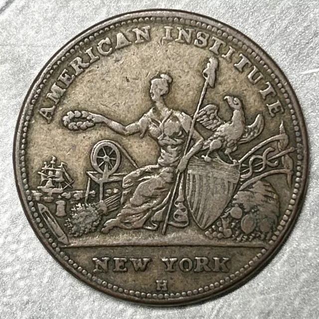 1836 Hard Times Token R & W Robinson American Institute (F8007)