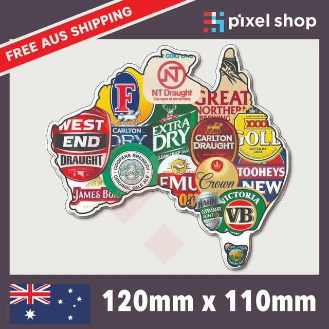 Aussie VB Sticker – Funny Beer Decal For Car, Laptop, 4x4, JDM Vibes – Made In Australia