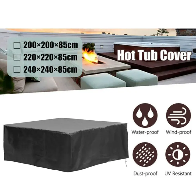 Port??til Impermeable Hot-Tub Polvo Spa Funda Tapa Anti-uv Protective-Guard