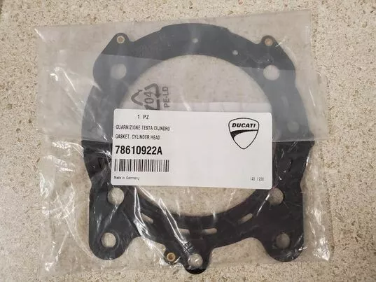 Oem Genuine New Ducati Cylinder Head Gasket 78610922A Nos