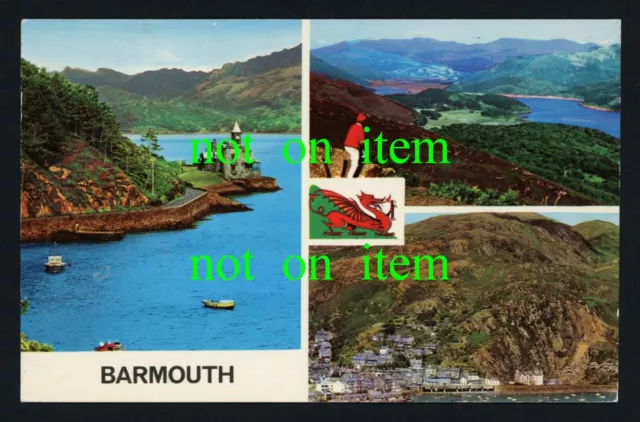 BARMOUTH - Mawddach Estuary - MERIONETHSHIRE  Multiview Postcard ABERMAW Gwynedd