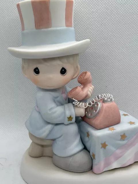 1999 Precious Moments Let Freedom Ring Enesco Figurine