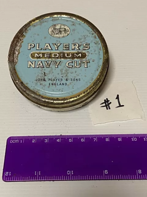 Player’s Medium Navy Cut - Tobacco Tin - #1