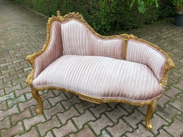 French Louis XVI Style Bench Settee Sofa- made when ordered