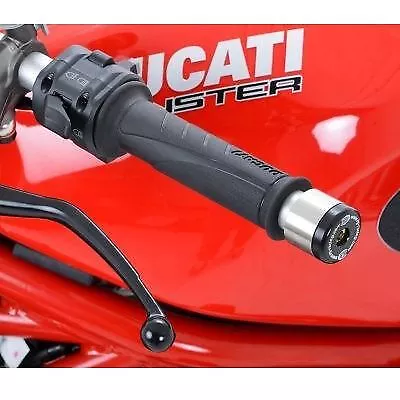 R&G Bar End Sliders Black (Cut Grips) Yamaha XJR1200 1995 - 1999