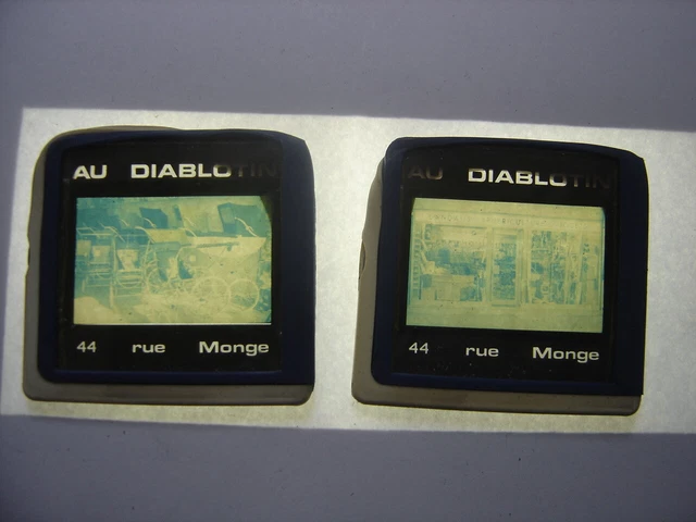 LOT Diapositive Photo Diapo Slide AU DIABLOTIN rue Monge Dijon