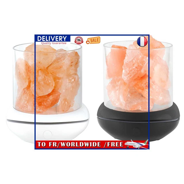 Himalayan Salt Diffuser Lamp Oil Diffuser Sprayer with Colorful Light for Room