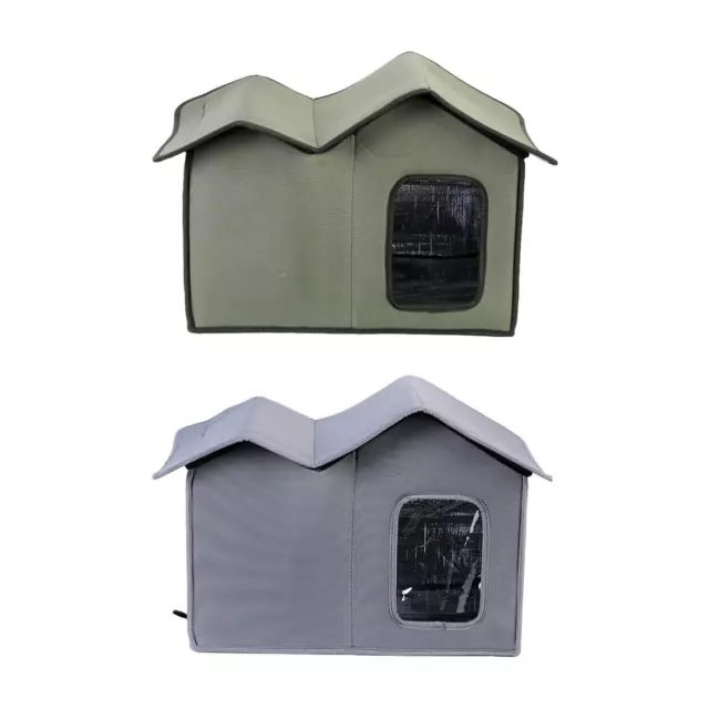 Collapsible Pet Shelter Rainproof Weatherproof Cat Kennel Feral Cat House for