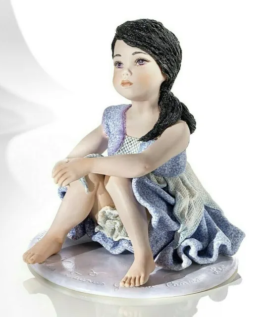 Petite Statue Femme Signe Zodiaque De Poissons en Porcelaine Capodimonte Grande