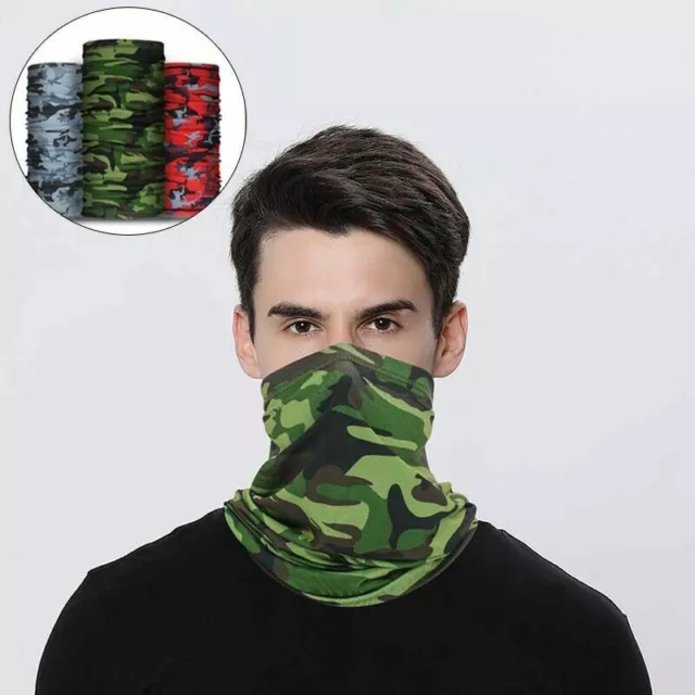 Multifunction Cycling Balaclava Neck Gaiter Tube Snood Face Scarf Warmer Bandana