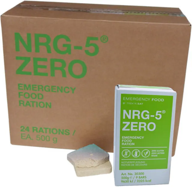 500G NRG-5 ZERO-NOTRATION Reisbasis glutenfrei Emergency Food