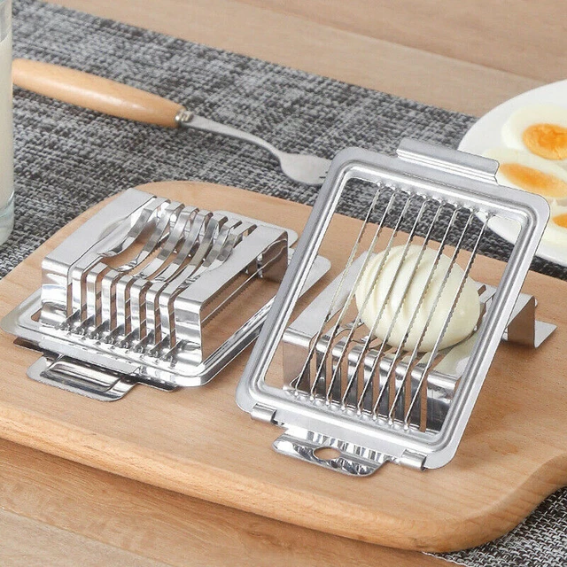 STAINLESS STEEL BOILED Egg Slicer Cutter Mushroom Tomato Chopper Tools