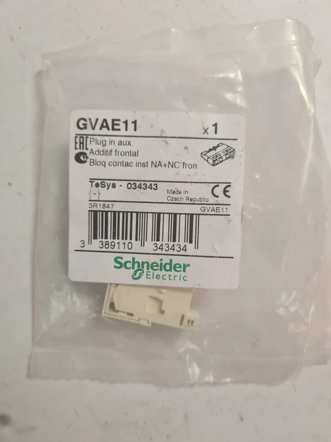 Additif frontal 250V Tesys 034343 SCHNEIDER GVAE11