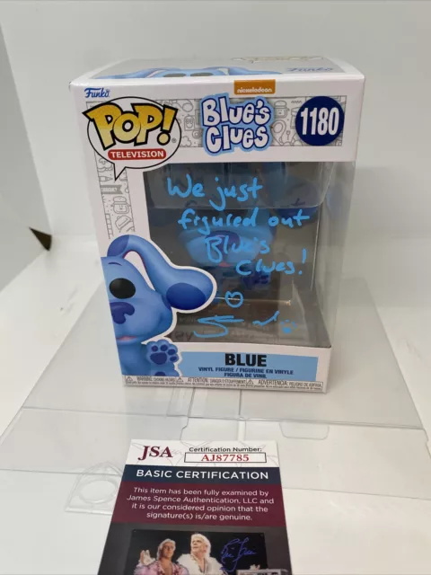 Steve Burns Signed Blue Funko Pop JSA + Protector W/ Inscription Blue’s Clues