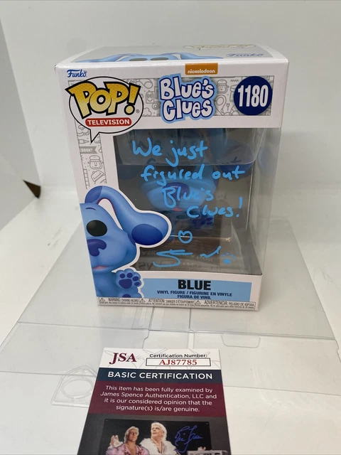 Steve Burns Signed Blue Funko Pop JSA + Protector W/ Inscription Blue’s Clues Steve Burns Signed Blue Funko Pop JSA + Protector W/ Inscription Blue’s Clues