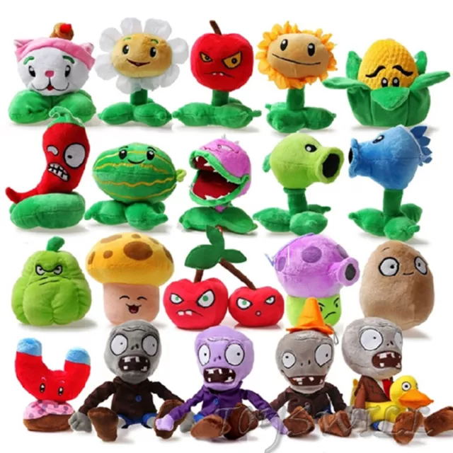 NEW Plants vs Zombies 2 PVZ Figures Plush Baby Staff Toy Stuffed Soft Doll Gift