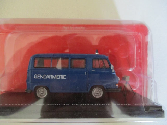Miniature Renault Estafette 800 Gendarmerie Nationale + Radar Mobile 1/43