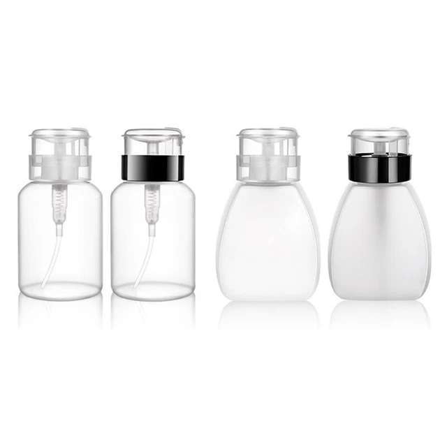 Removedor de esmalte de uñas botella de gel UV botella de prensa arte en uñas bomba vacía limpia líquido ~~