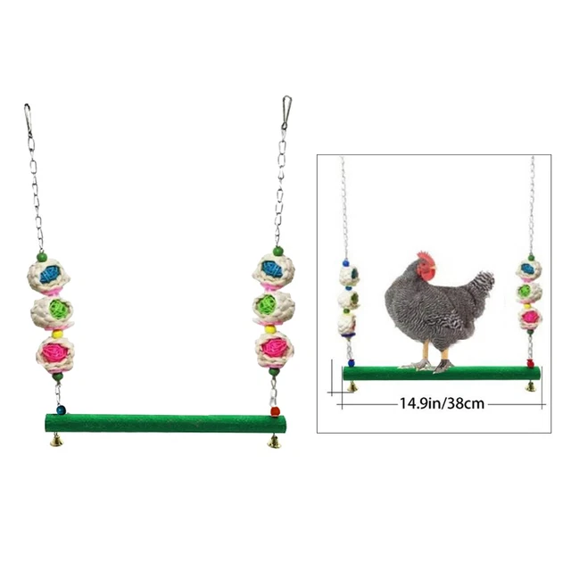 Chicken Swing Birds Barsch Hähnchens pielzeug für Hähnchen   große Vögel