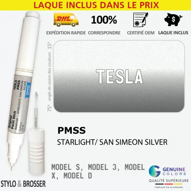 Exterior PMNG Silver Stylo Retouche Peinture pour Tesla PMNG NEU-112E  Reparation