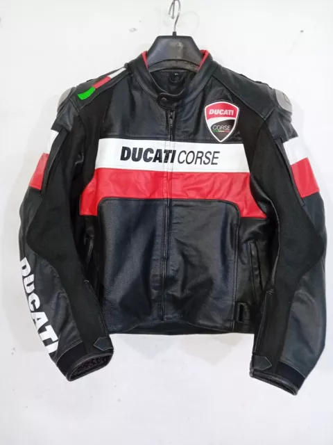 ducati motorbike/motorcycle leather racing jacket