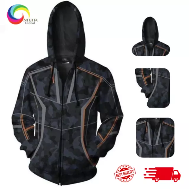 Avengers infinity war iron man clearance tony stark camouflage hoodie jacket