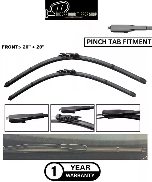 thumbnail image 2 of CDM Front Wiper Blades With Heated Spray Bars For Mercedes S-Class W222 (2014-2024) – 23" & 25" Set 2 of 3