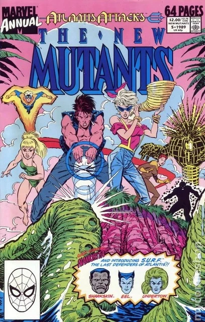 New Mutants Annual #5 FN 1989 Stock Image
