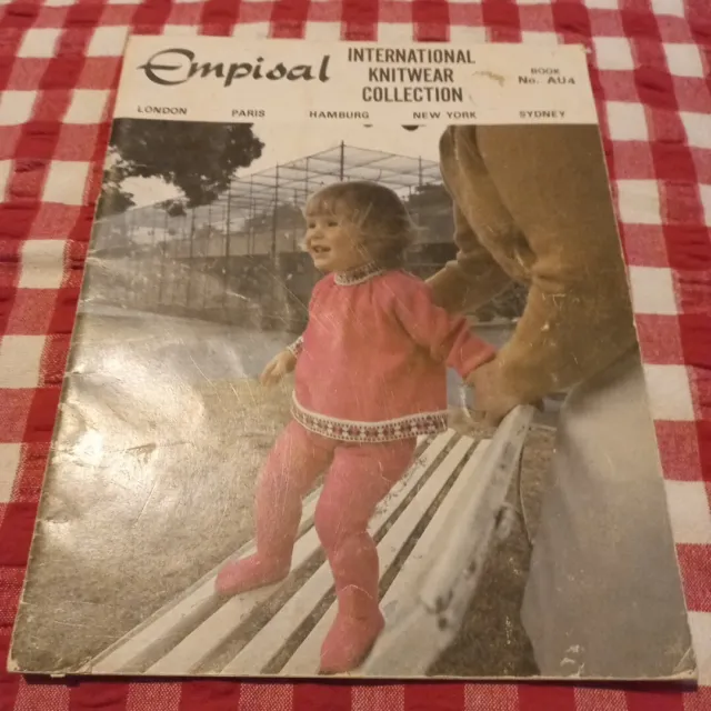 😇 Empisal Machine Knitting Pattern AU4 book vintage 3 4 5 8 ply Baby Toddler