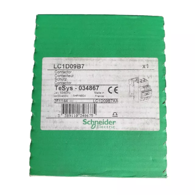 Schneider Electric Contactor - LC1D09B7 TeSys 034867