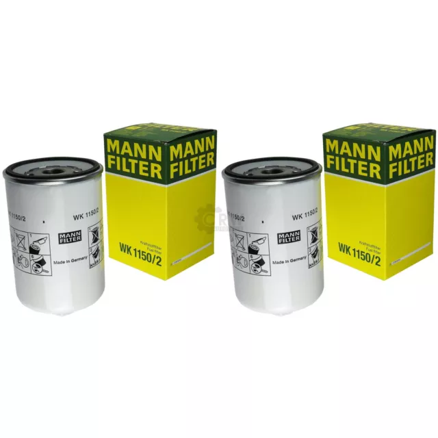 2x Original MANN-FILTER Filtre pour Carburant Wk 1150/2 Carburant