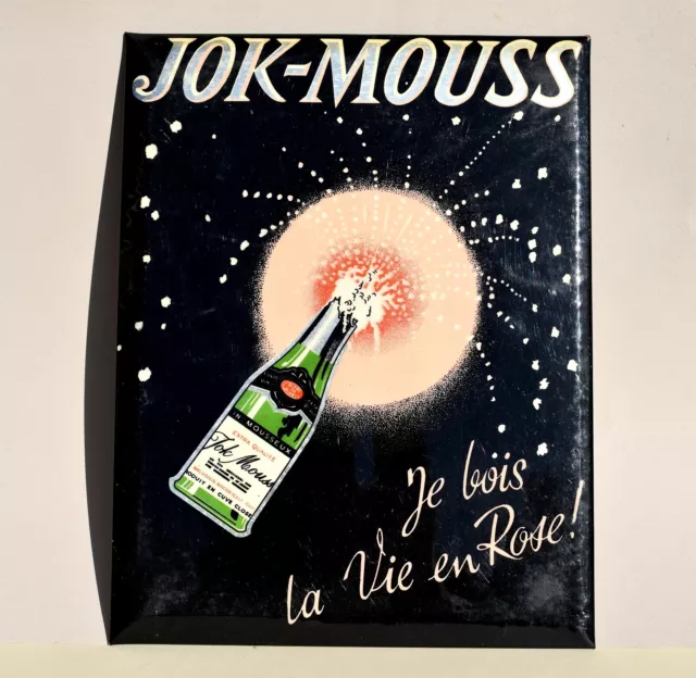 Ancienne plaque publicitaire JOK MOUSS Vin mousseux - (N°2)