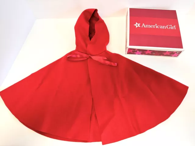 AMERICAN GIRL DOLL FELICITY'S RED CARDINAL CLOAK cape NIB No DOLL $30. ...