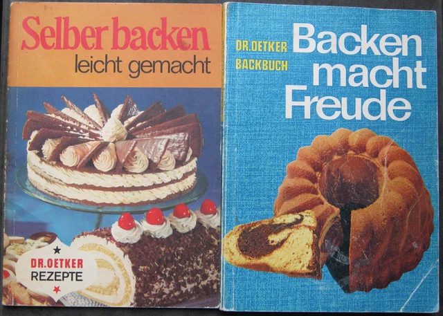 Dr.Oetker Backbuch Backen macht Freunde 60er + selber Backen leicht gemacht