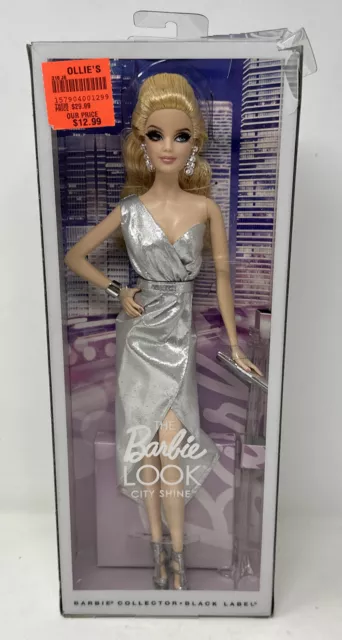 The Barbie Look City Shine Doll Mattel 2014 Black Label New In Box - Blonde 