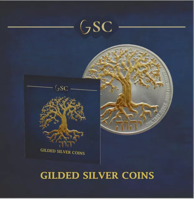 2023 Silver Tree of Life 1 Oz .999 Gilded Edition