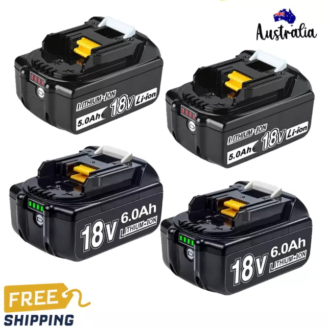 9.0Ah 6.0Ah 5.0Ah For Makita 18V Li-ion Battery BL1850 BL1860 BL1830 LXT BL1840