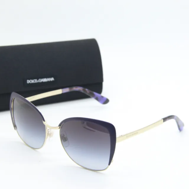 New Dolce & Gabbana Dg 2143 1253/8G Purple Authentic Sunglasses W/Case 57-17