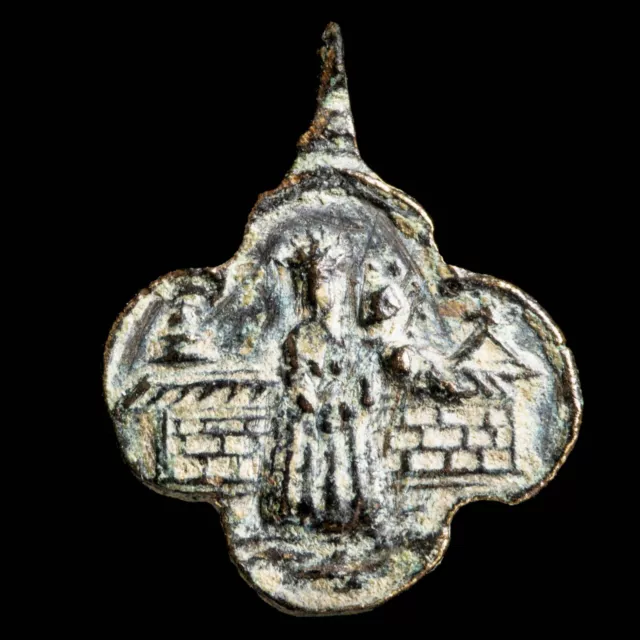 Medalla Religiosa, Siglos XVI-XVII, S. Francisco / V. Loreto - 21x17 mm
