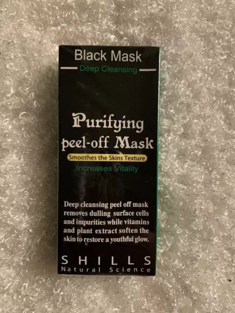 NEW SEALED SHILLS Black Mask Blackhead Remover Charcoal Purifying Peel-Off 50 mL